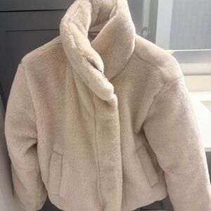 Abercrombie faux fur coat